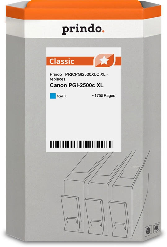 Prindo Classic XL Cyan Druckerpatrone PGI-2500c XL PRICPGI2500XLC 9265B001