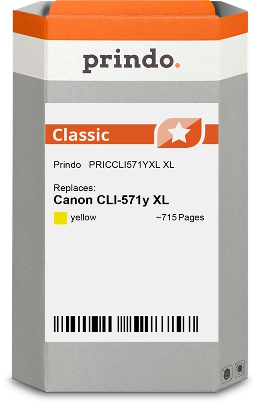 Prindo Classic XL Gelb Druckerpatrone PRICCLI571YXL
