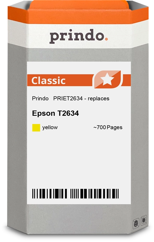 Prindo Classic XL Gelb Druckerpatrone PRIET2634