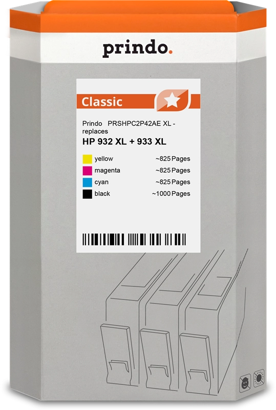 Prindo Classic XL Multipack 932/933 XL (PRSHPC2P42AE)