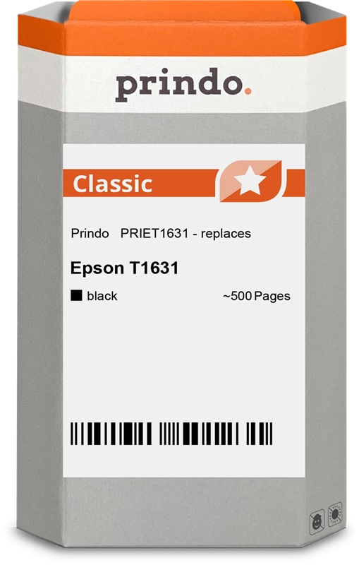 Prindo Classic T16 XL Schwarz Druckerpatrone PRIET1631