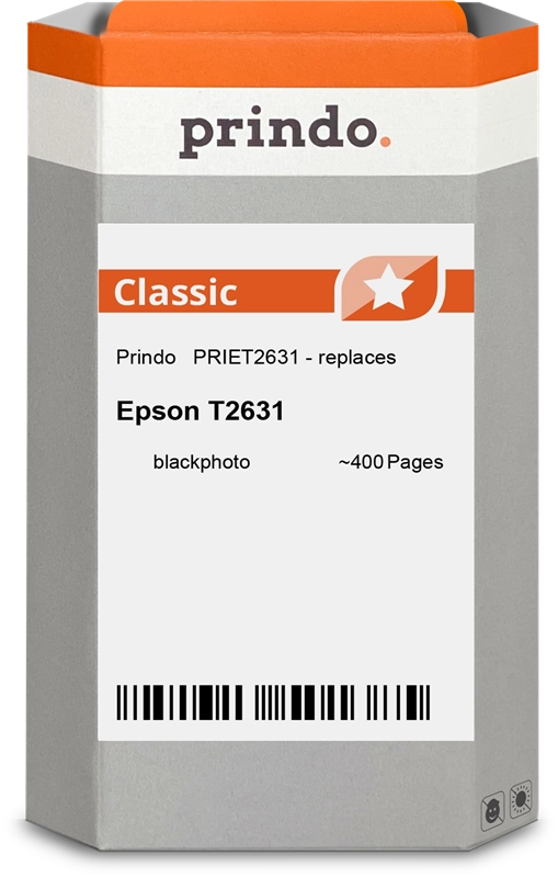 Prindo Classic XL Schwarz (Foto) Druckerpatrone PRIET2631