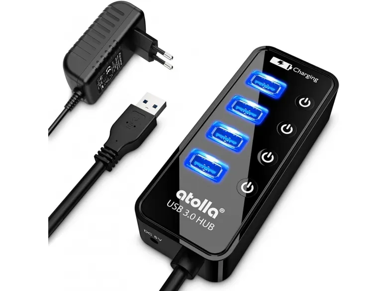 USB Hub aktiv Netzteil Adapter atolla