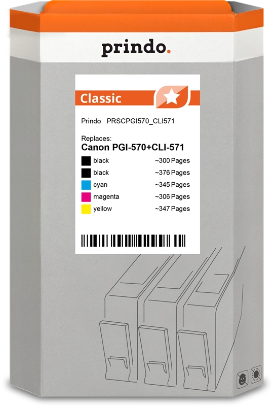 Prindo Classic xl PGI570_CLI 571  PRSCPGI570_CLI571 Multipack