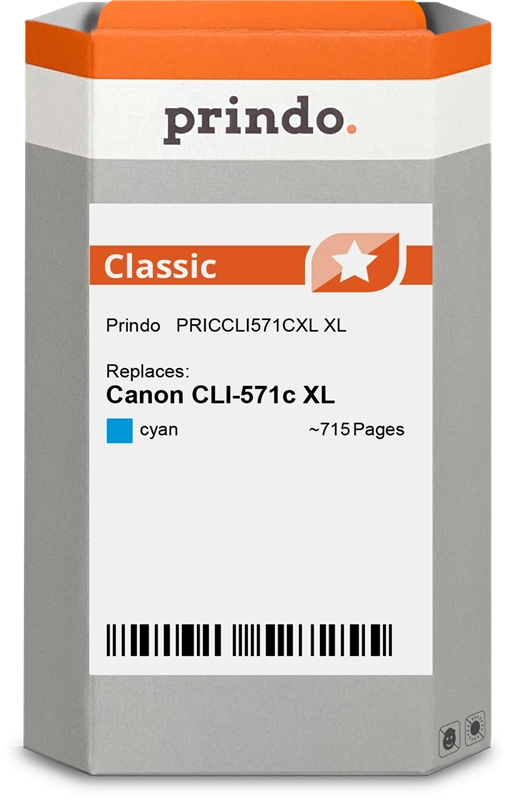Prindo Classic CLI 571 Cyan XL   PRICCLI571CXL