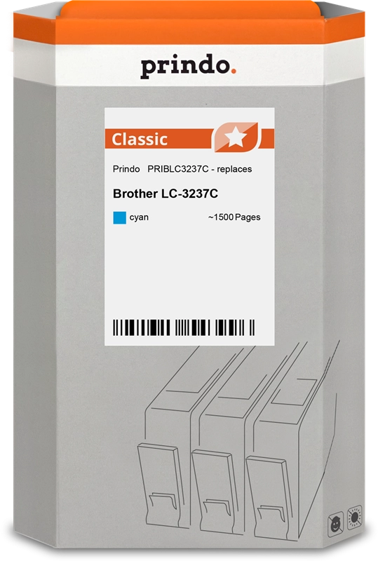 Prindo Classic LC3237C Cyan Druckerpatrone PRIBLC3237C