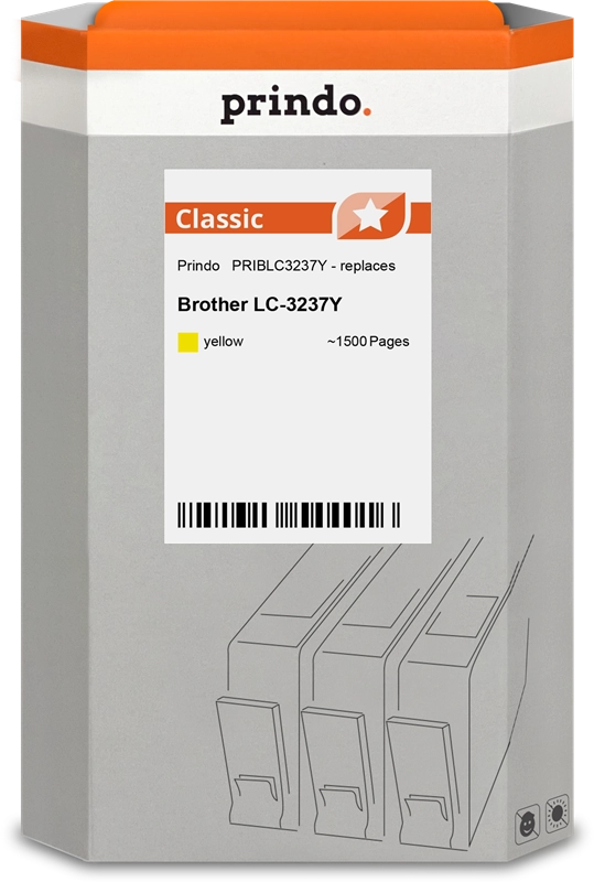 Prindo Classic Brother LC3237Y Gelb Druckerpatrone PRIBLC3237Y