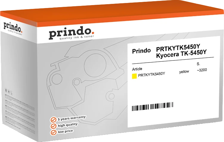 Prindo Classic Toner kompatibel mit Kyocera TK-5450Y Gelb