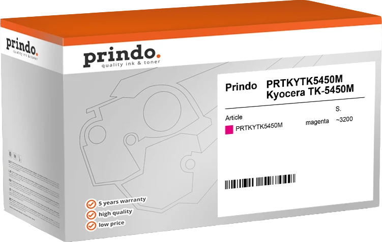 Prindo Classic Toner kompatibel mit Kyocera TK-5450M Magenta