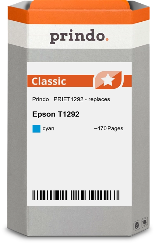 Prindo Classic Epson T1292 Cyan PRIET1292