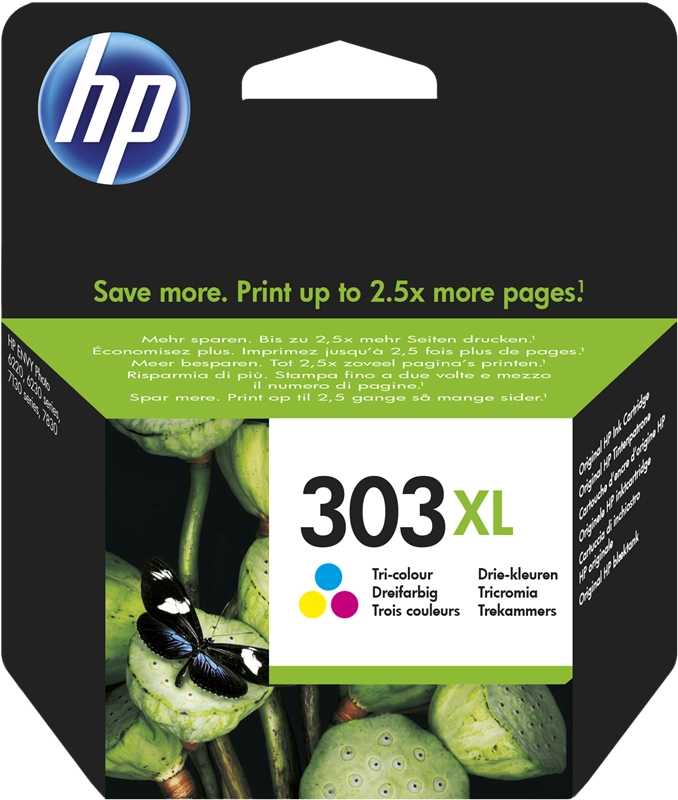 HP 303XL mehrere Farben Druckerpatrone T6N03AE (HP303XL)