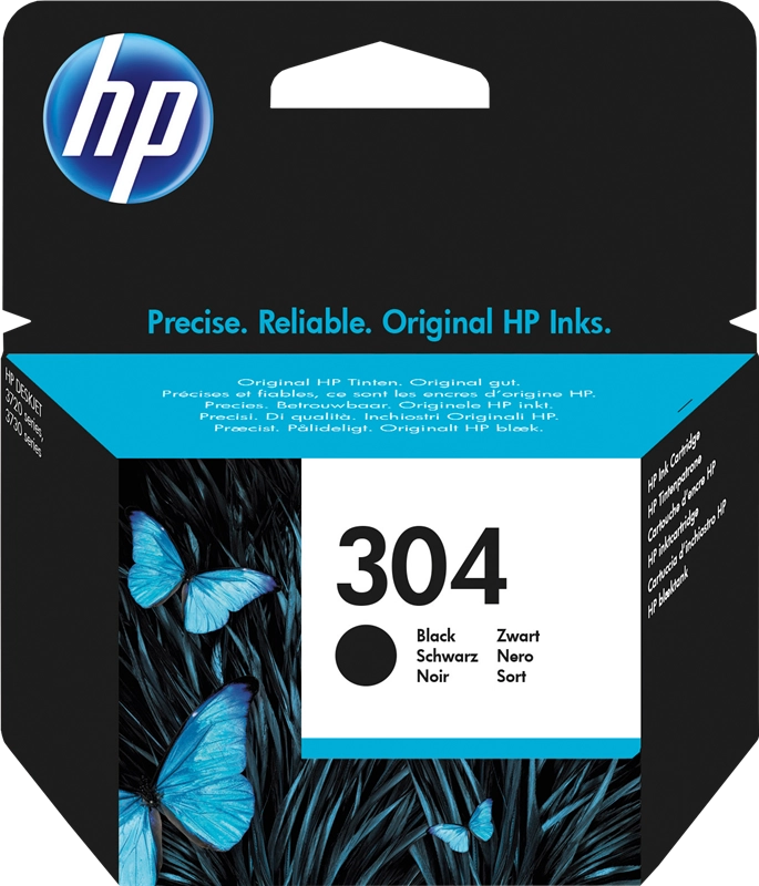 HP 304 Schwarz Druckerpatrone N9K06AE (HP304)