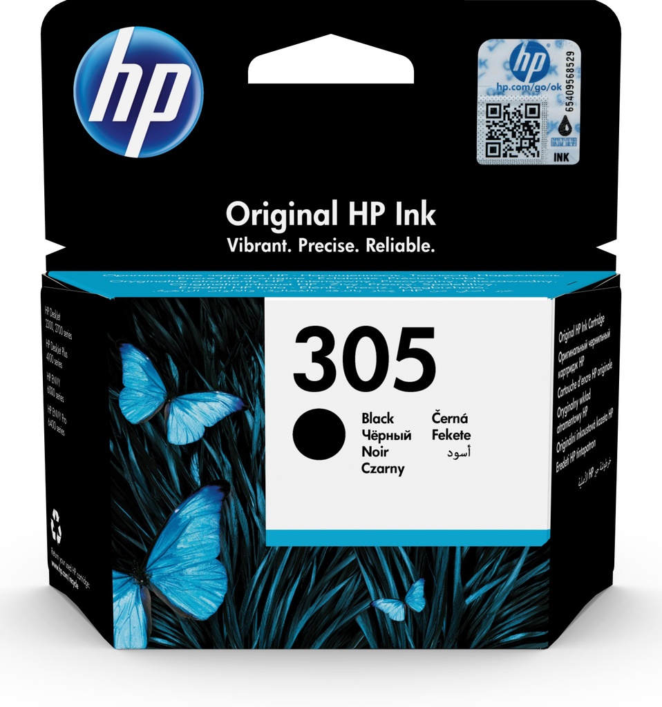 HP 305 Schwarz Druckerpatrone 3YM61AE (HP305)