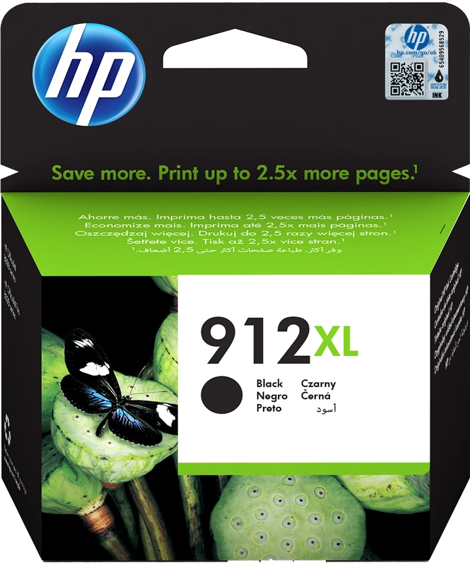 HP 912 XL Schwarz Druckerpatrone 3YL84AE (HP912XL)