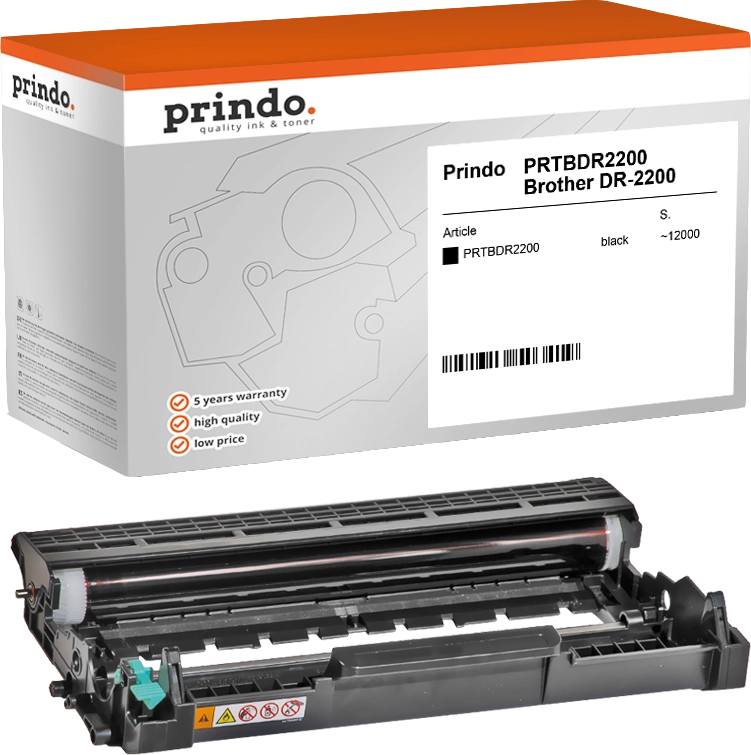 Prindo Classic Bildtrommel Schwarz (PRTBDR2200) Brother DR-2200 ARCHIV